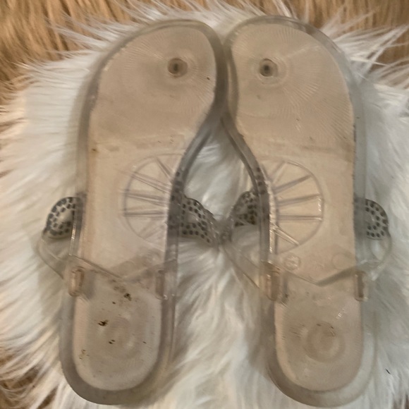 STUART WEITZMAN JELLY RHINESTONE FLATS. - Picture 5 of 5